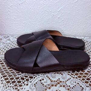 Madewell Black Leather Sandals
